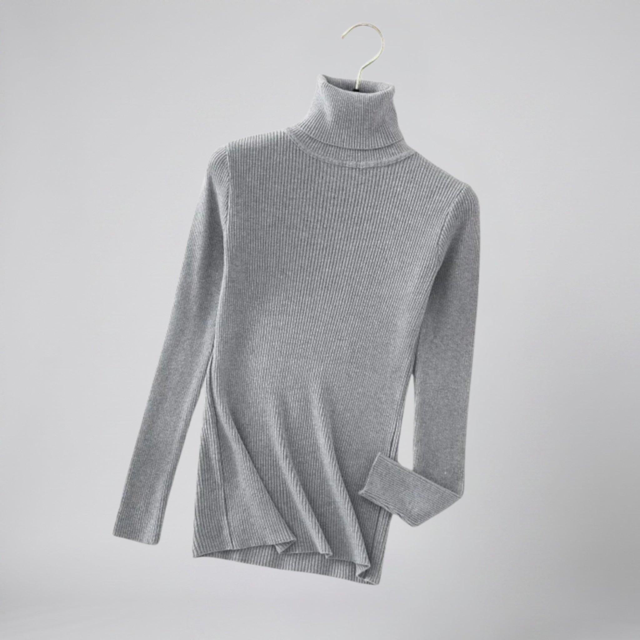 Women’s Ribbed Cashmere Turtleneck | Celestiella
