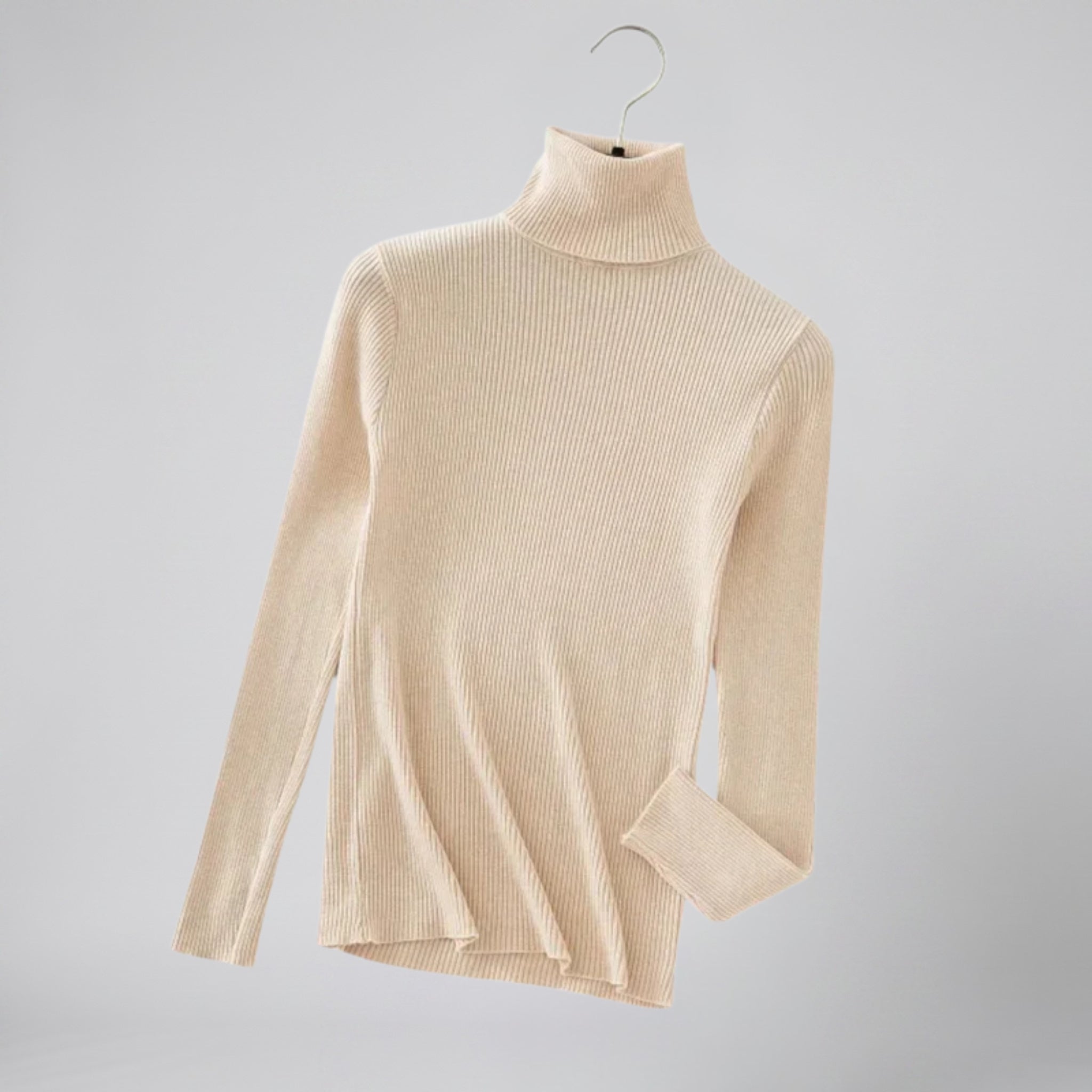 Women’s Ribbed Cashmere Turtleneck | Celestiella