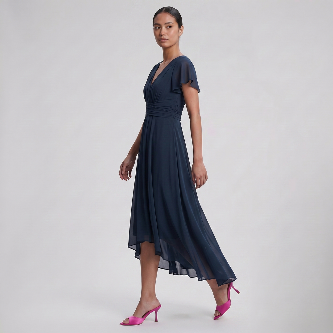 Women’s Satin Peep-Toe Mules | Celestiella