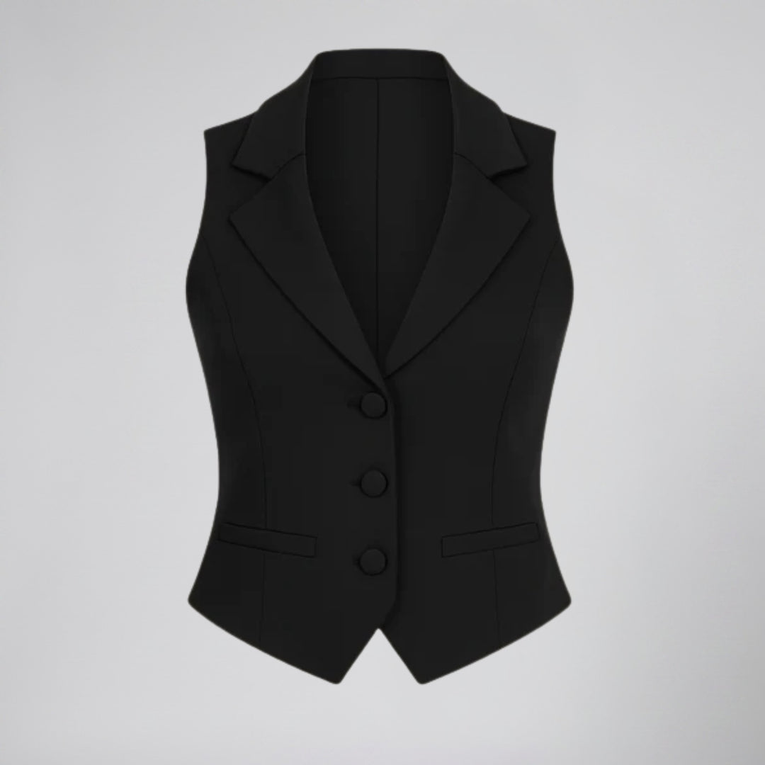 Women's Tailored Vest, Sleeveless Waistcoat | Celestiella