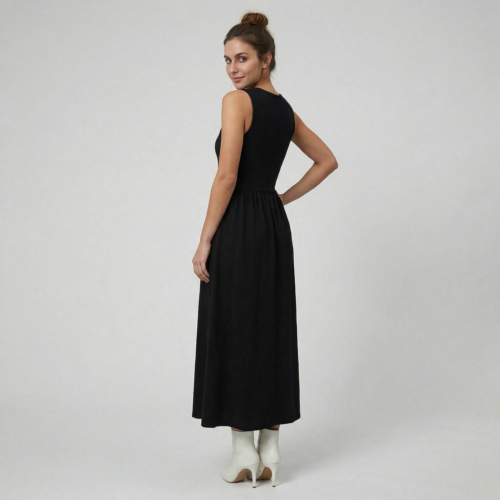 Celestiella - Women’s Sleeveless High-Neck Maxi Dress