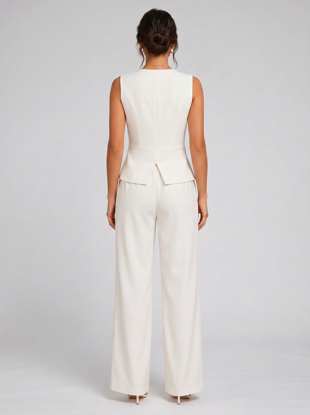 Women's Waistcoat & Trouser Set – Sleeveless Tailored Co-Ord