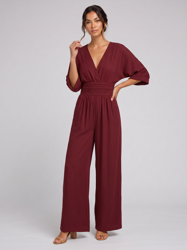 Women's Jumpsuit – Tailored Wide-Leg