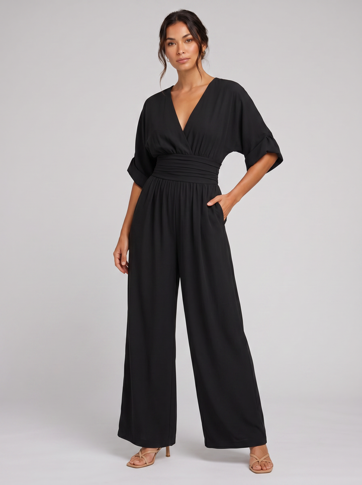 Women's Jumpsuit – Tailored Wide-Leg