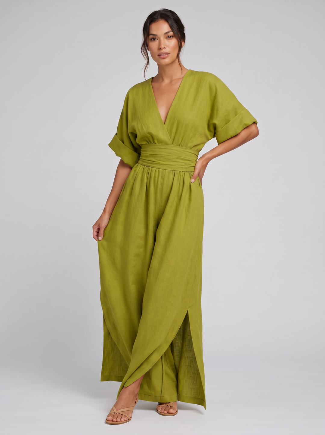 Women's Jumpsuit – Tailored Wide-Leg