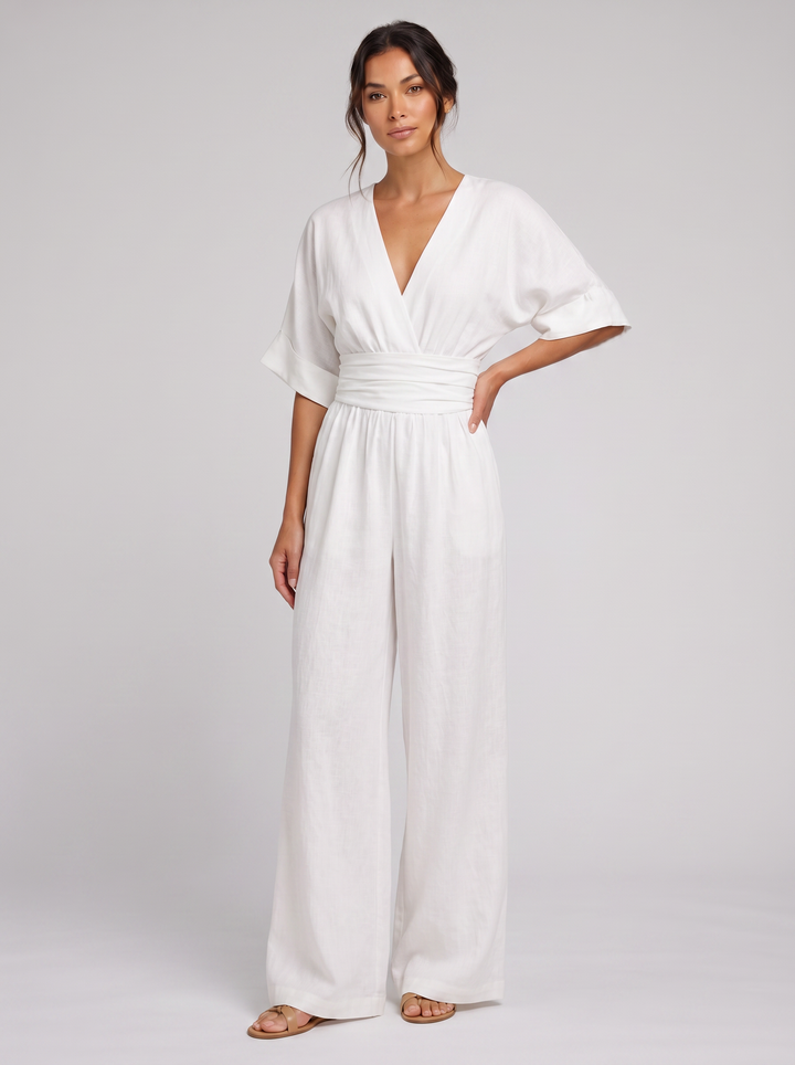 Women's Jumpsuit – Tailored Wide-Leg