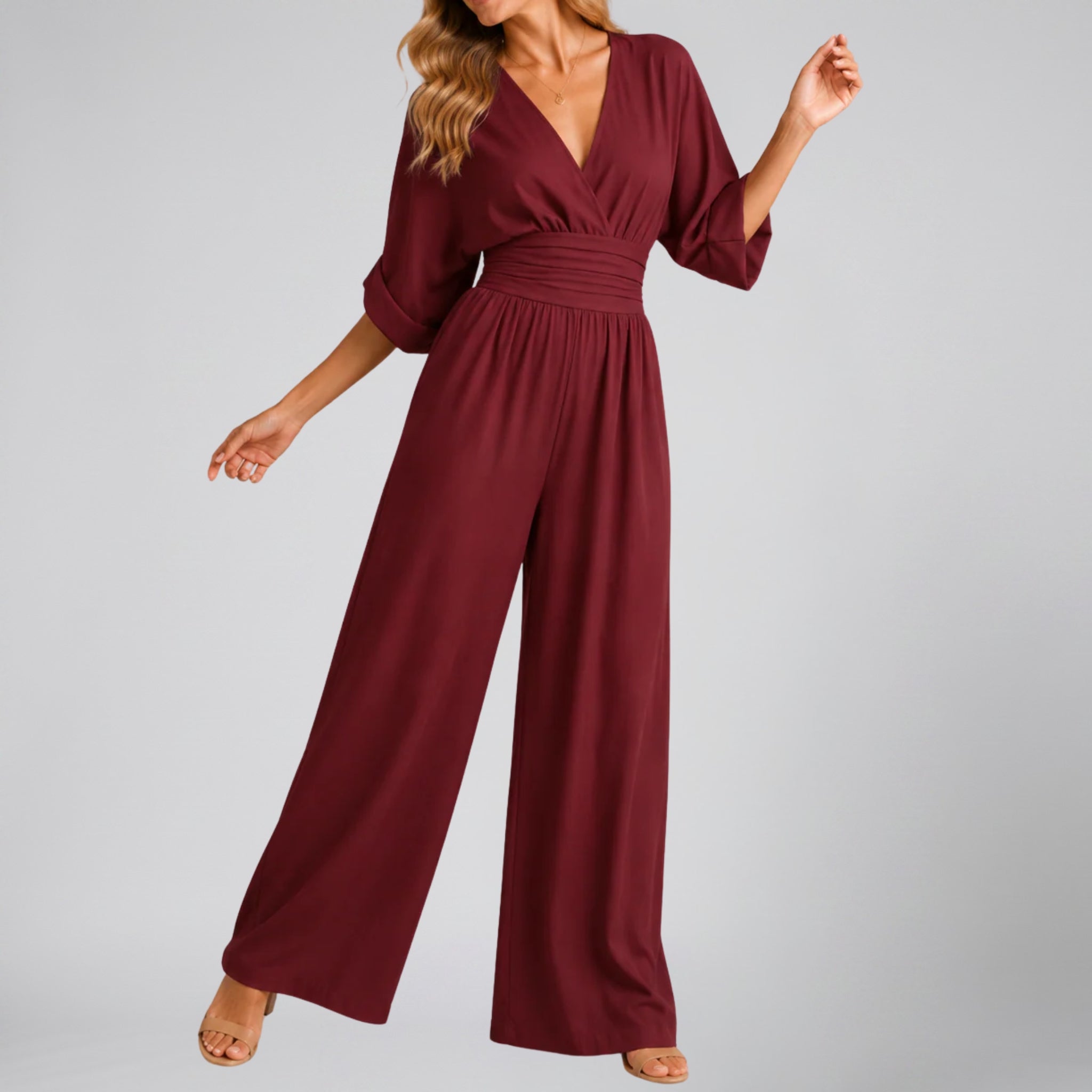 Women’s Tailored Wide-Leg Jumpsuit | Celestiella