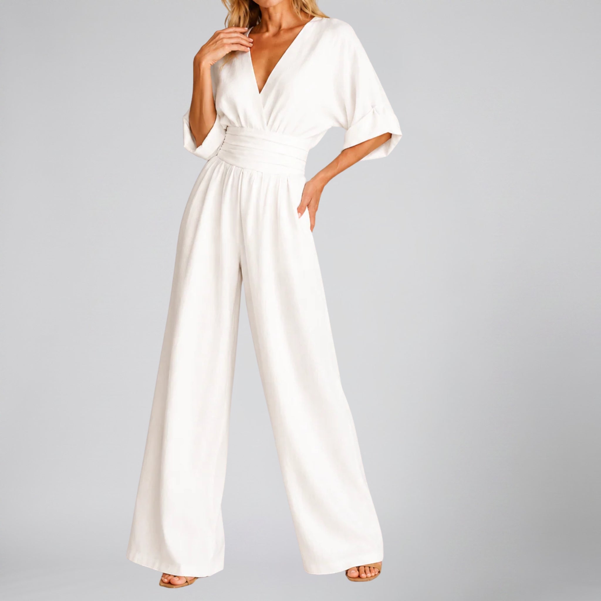 Women’s Tailored Wide-Leg Jumpsuit | Celestiella