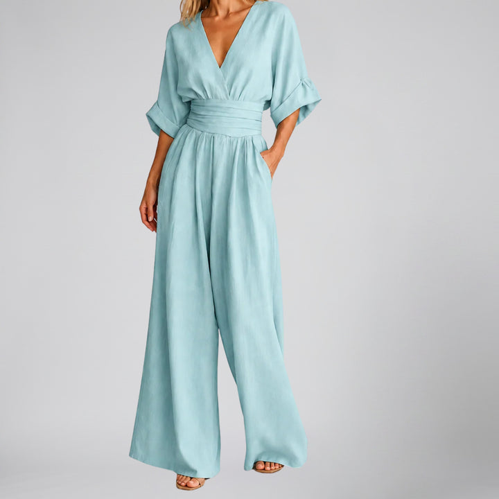 Women's Jumpsuit – Tailored Wide-Leg