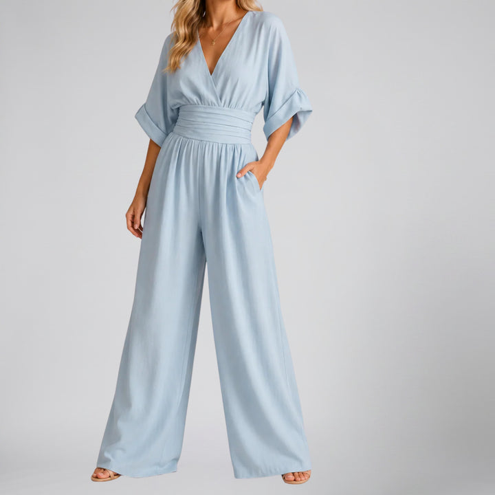 Women's Jumpsuit – Tailored Wide-Leg