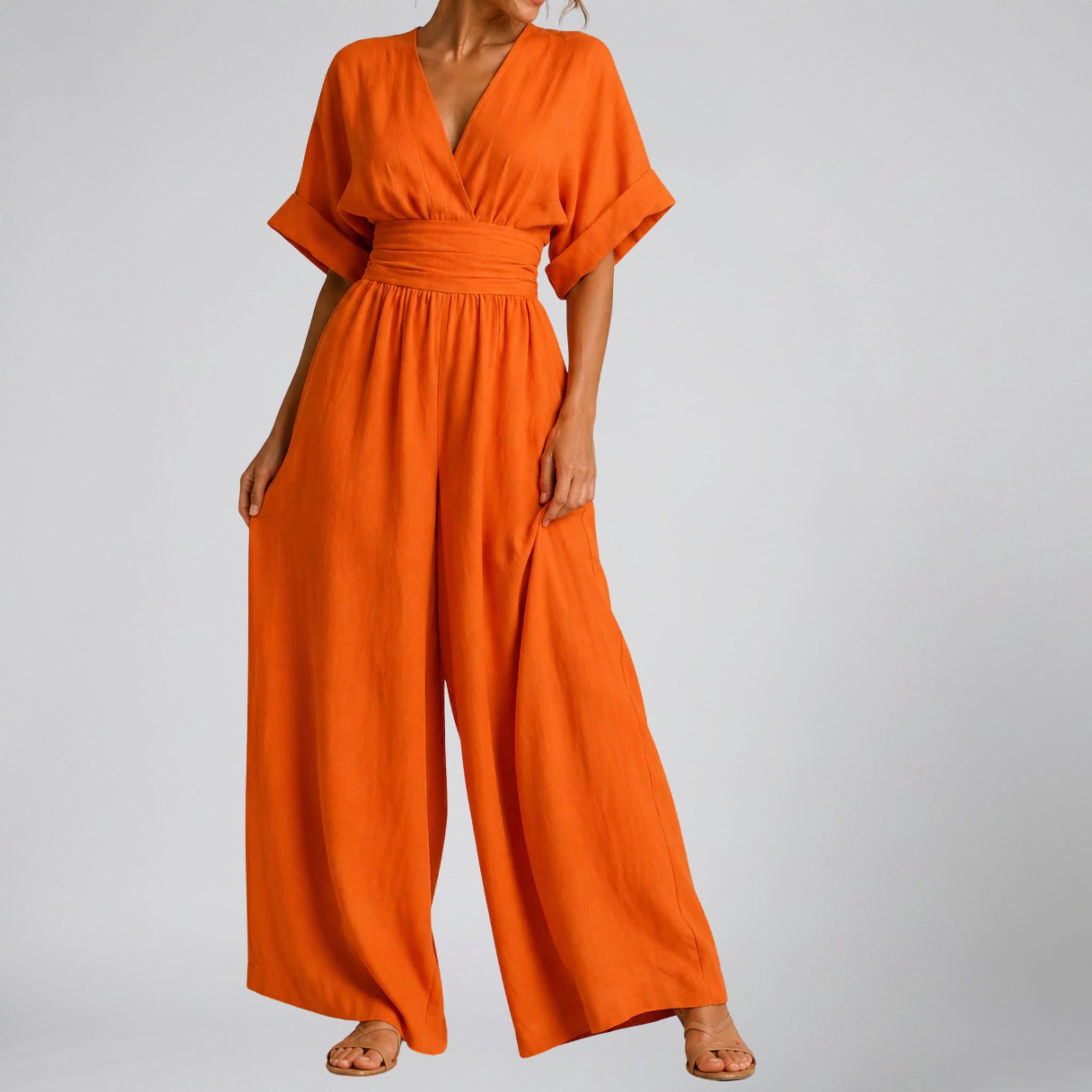 Women’s Tailored Wide-Leg Jumpsuit | Celestiella