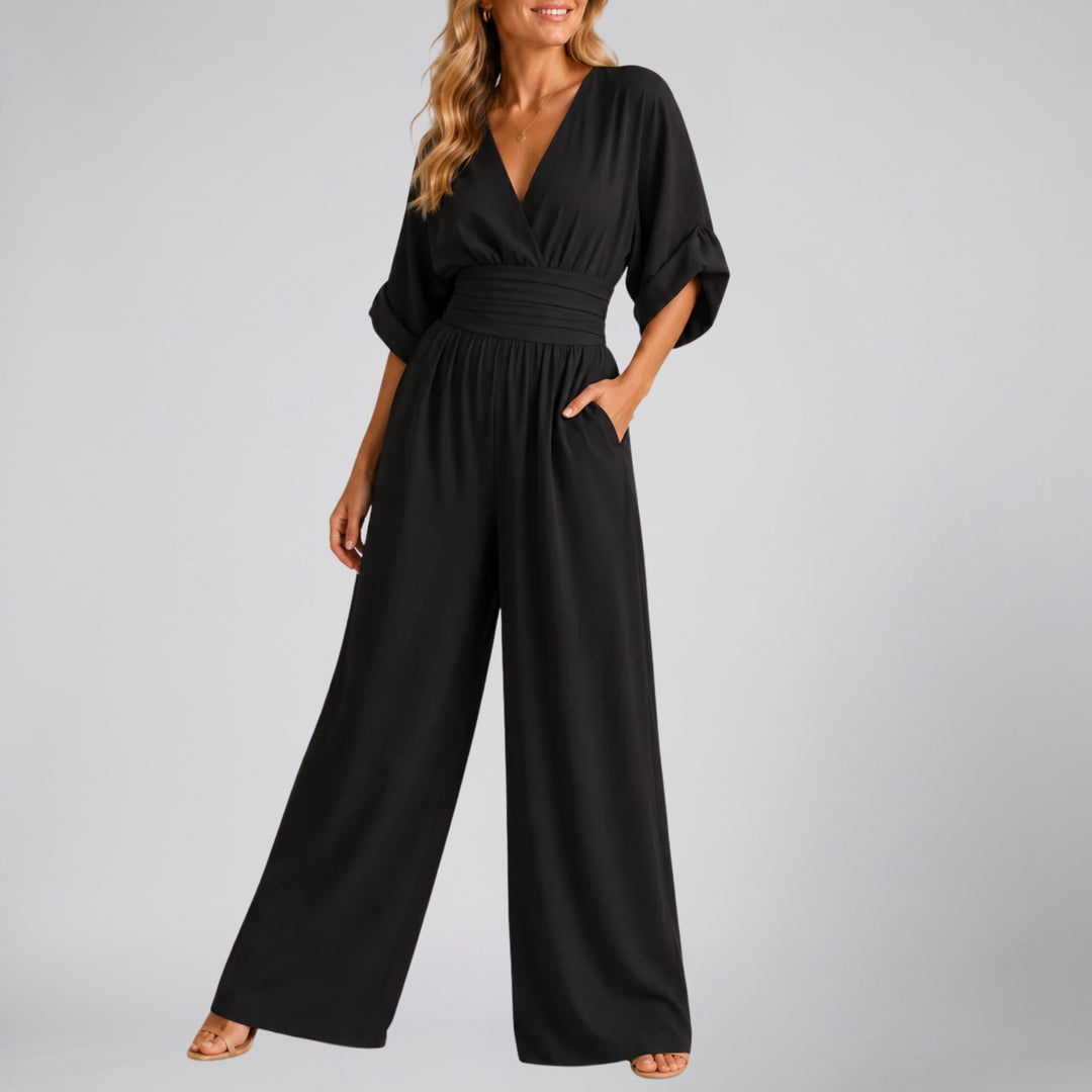 Women's Jumpsuit – Tailored Wide-Leg
