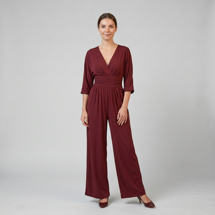 Women's Jumpsuit – Tailored Wide-Leg
