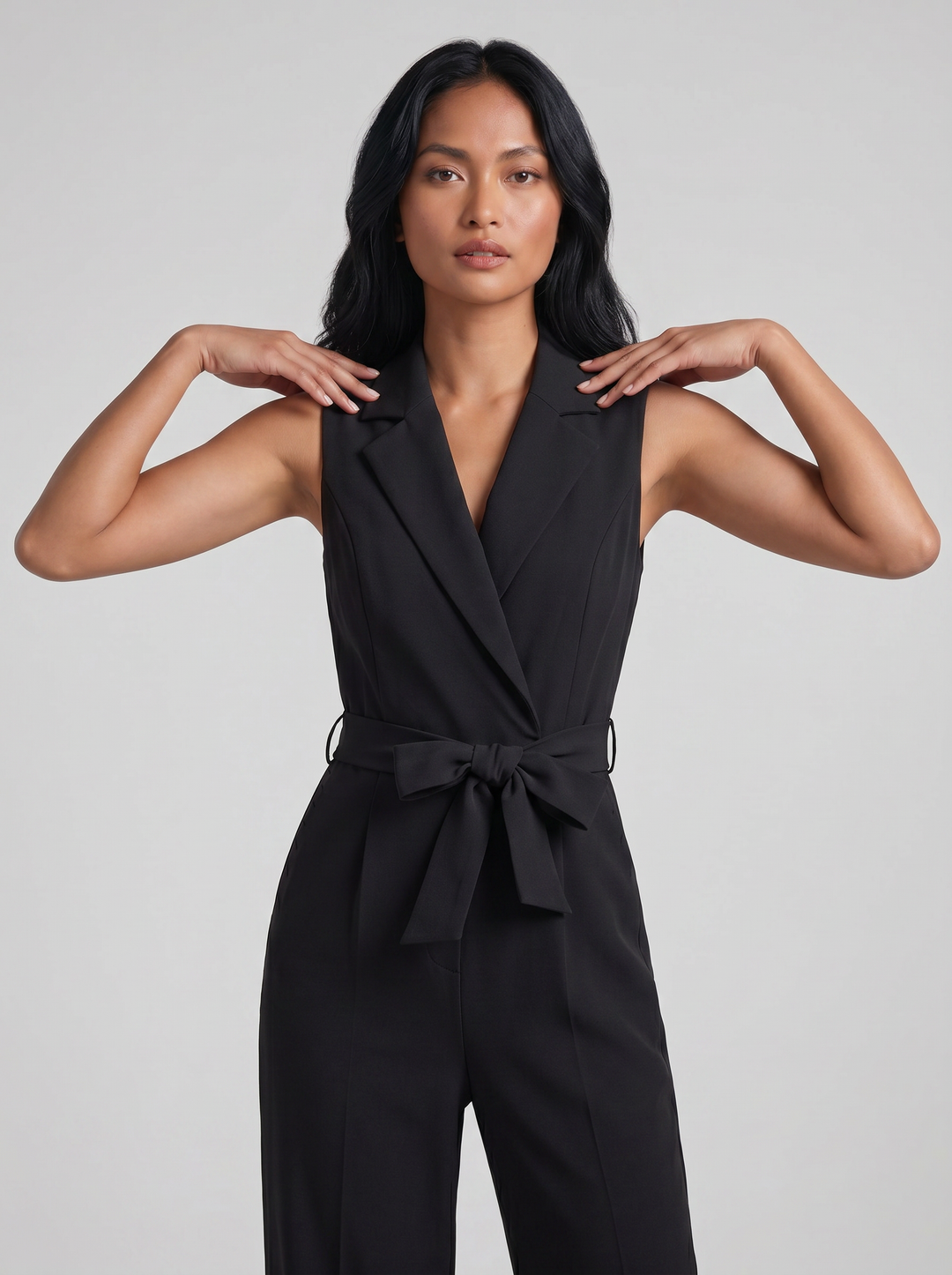 Women's Jumpsuit – Sleeveless Wrap