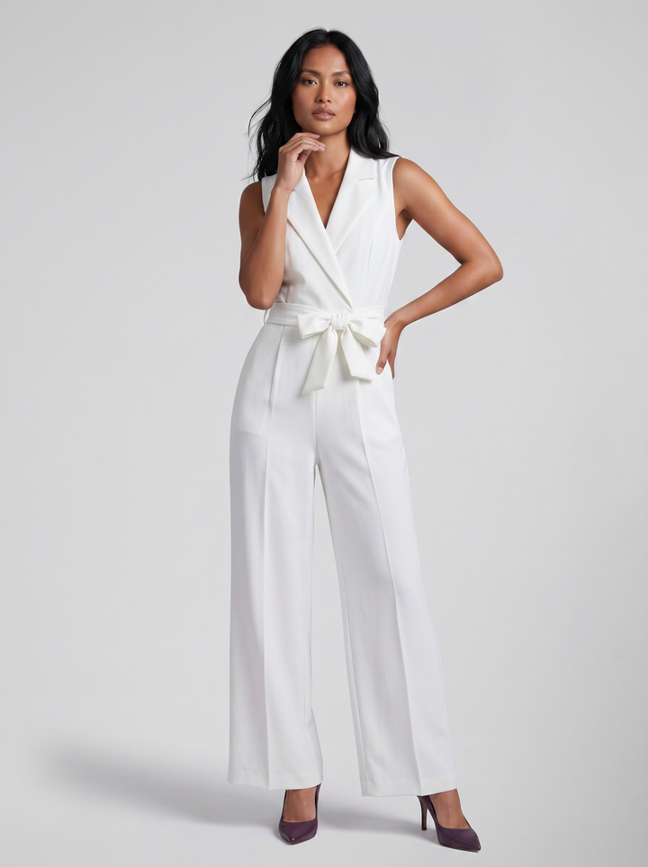 Women's Jumpsuit – Sleeveless Wrap