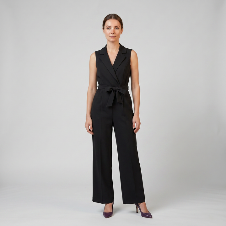 Women's Jumpsuit – Sleeveless Wrap
