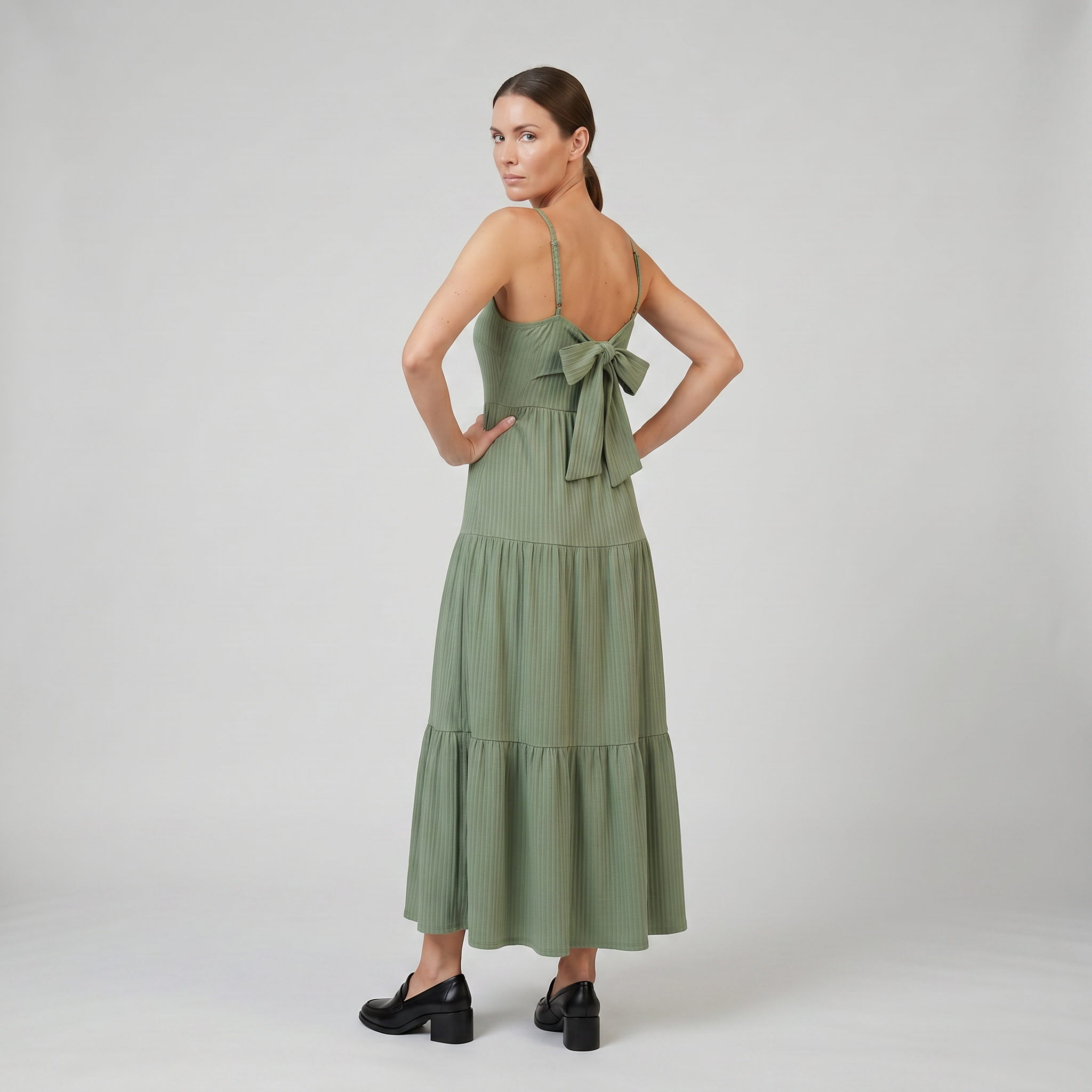 Women’s Spaghetti Strap Tiered Maxi Dress | Celestiella