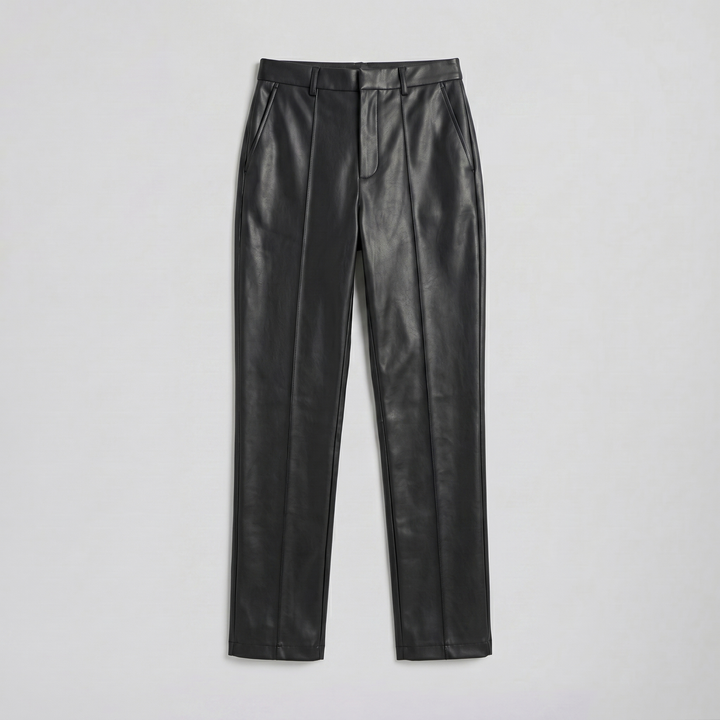Women’s Tailored Faux-Leather Trousers | Celestiella