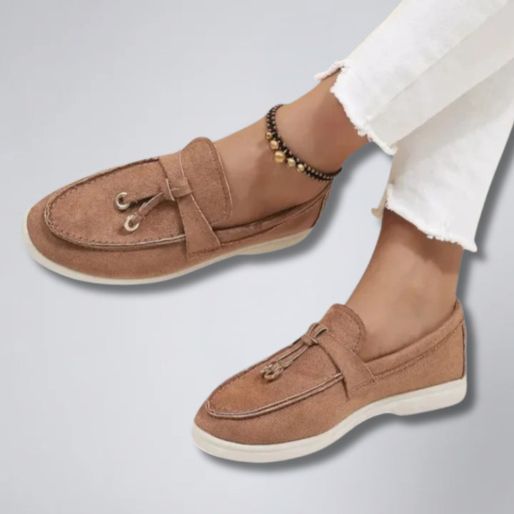 Women's Loafers – Suede Tassel