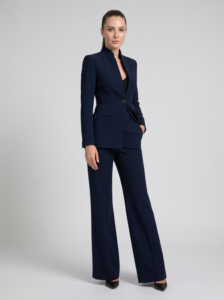 Women's Tailored Blazer & Trouser Suit Set – Smart Formal Co-Ord