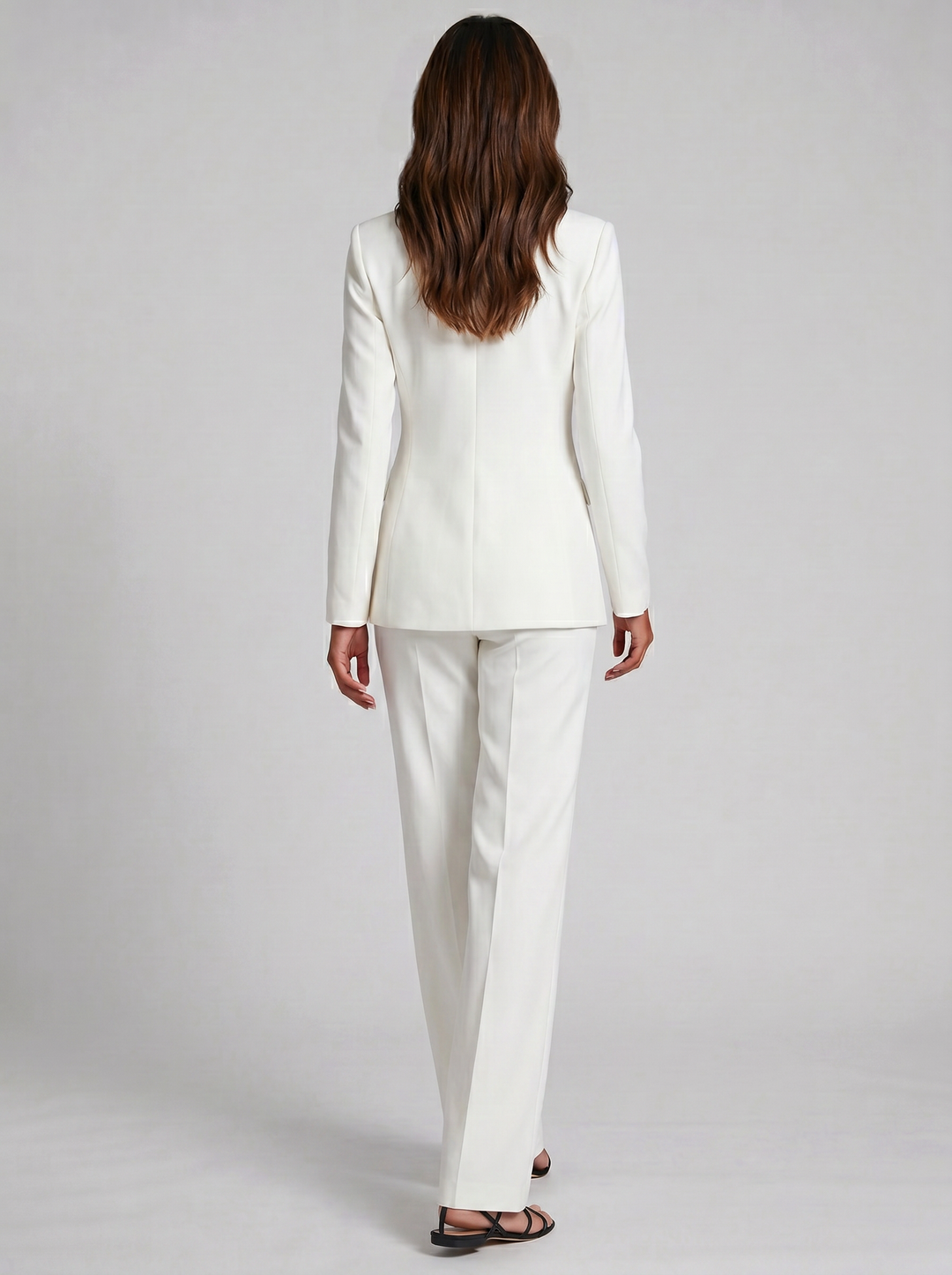 Women's Tailored Blazer & Wide-Leg Trousers Set – Smart Tailored Co-Ord