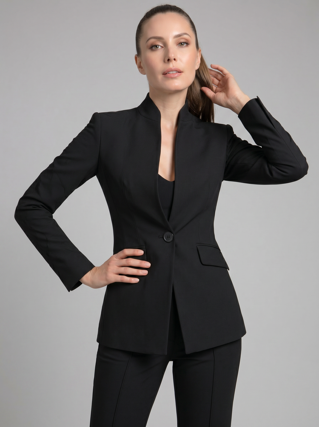 Women's Tailored Blazer & Trouser Suit Set – Smart Formal Co-Ord