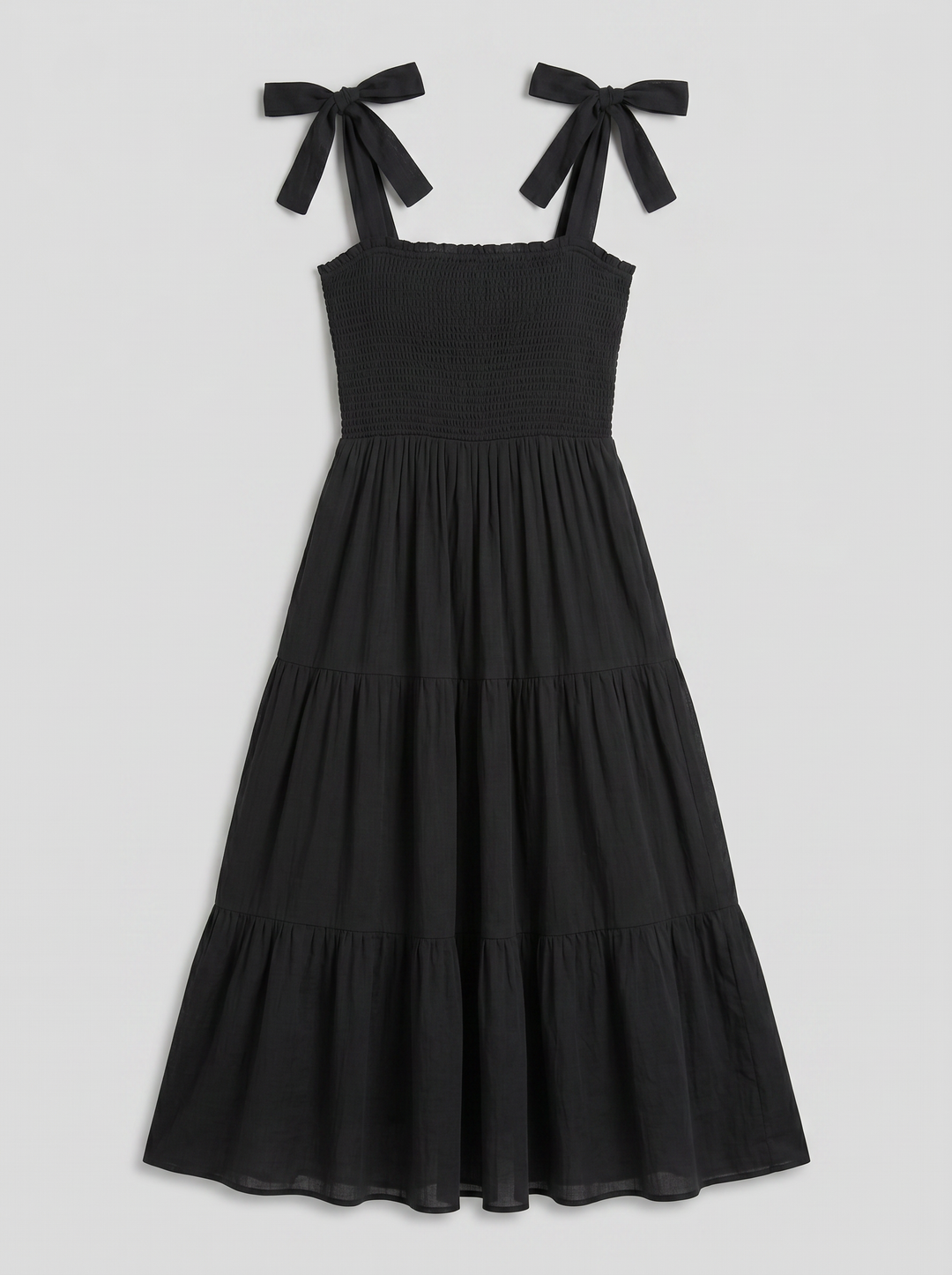 Women's Maxi Dress – Tie-Strap Tiered Summer Style