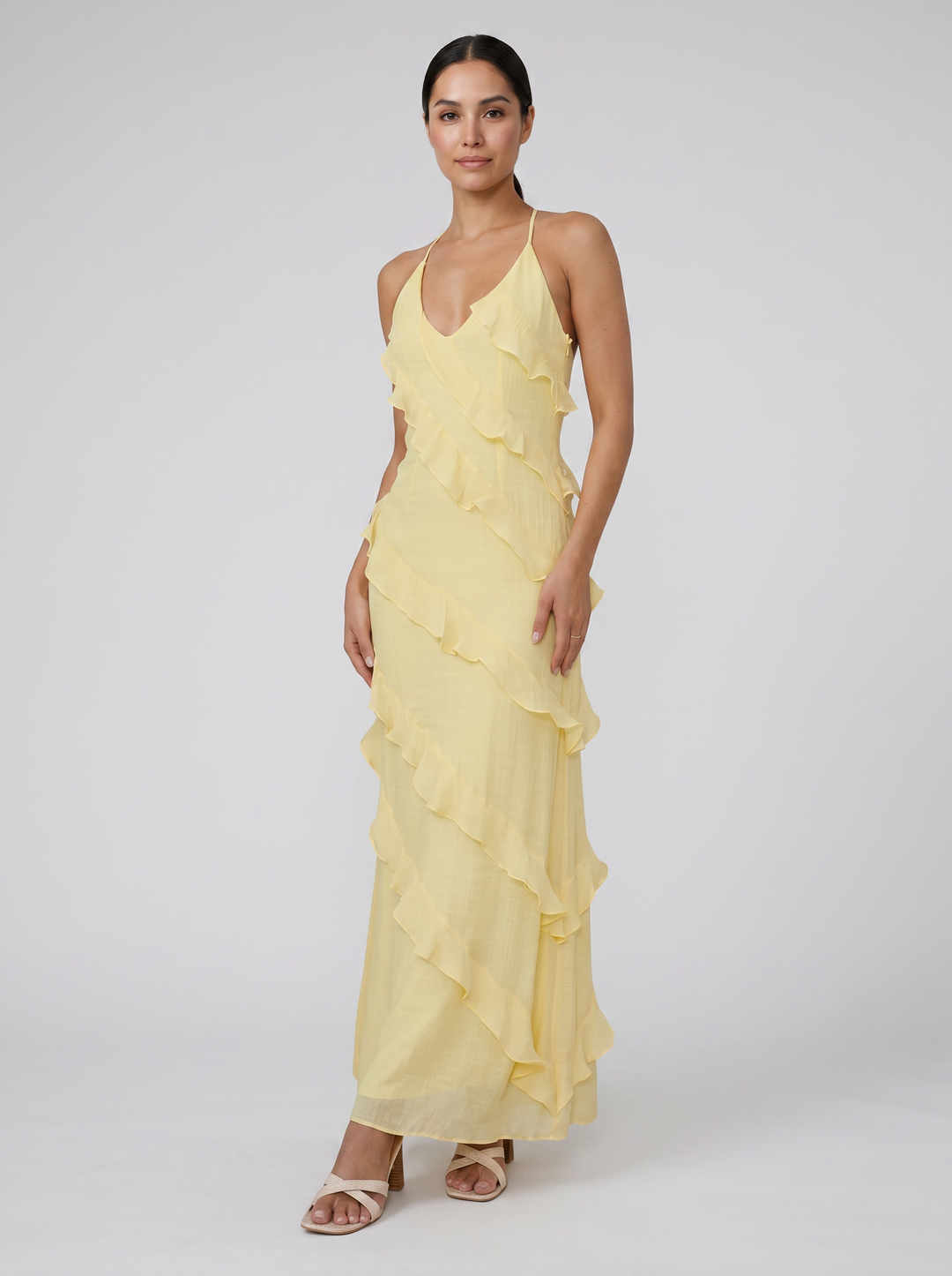 Women's Maxi Dress – Tiered Ruffle Summer Style