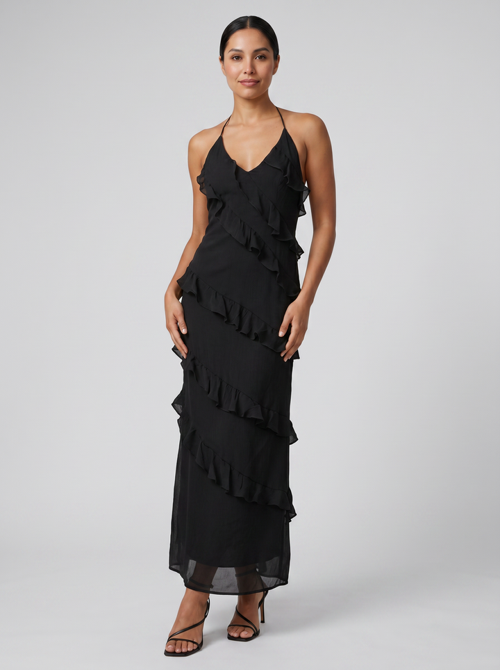 Women's Maxi Dress – Tiered Ruffle Summer Style