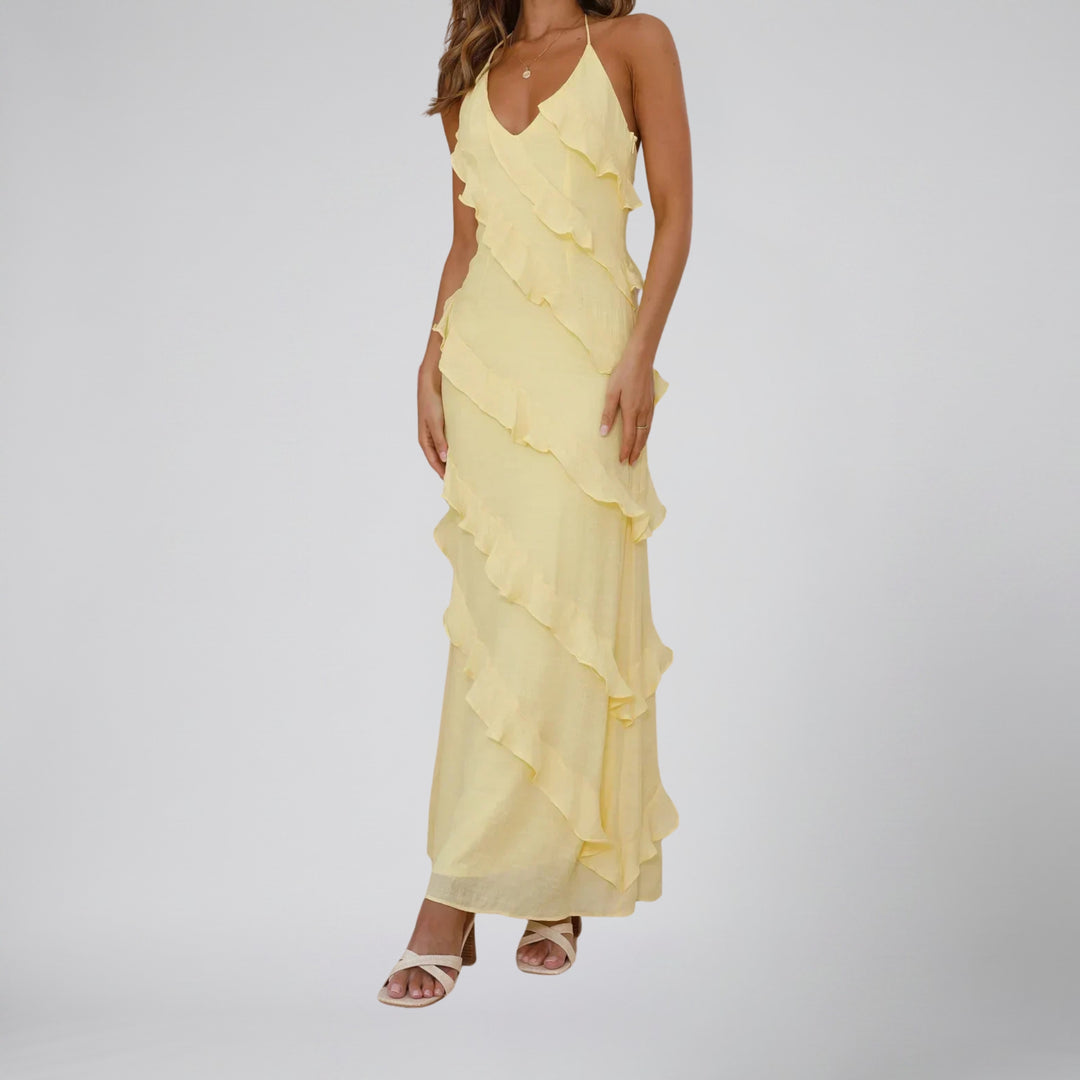 Women's Maxi Dress, Tiered Ruffle Summer Style