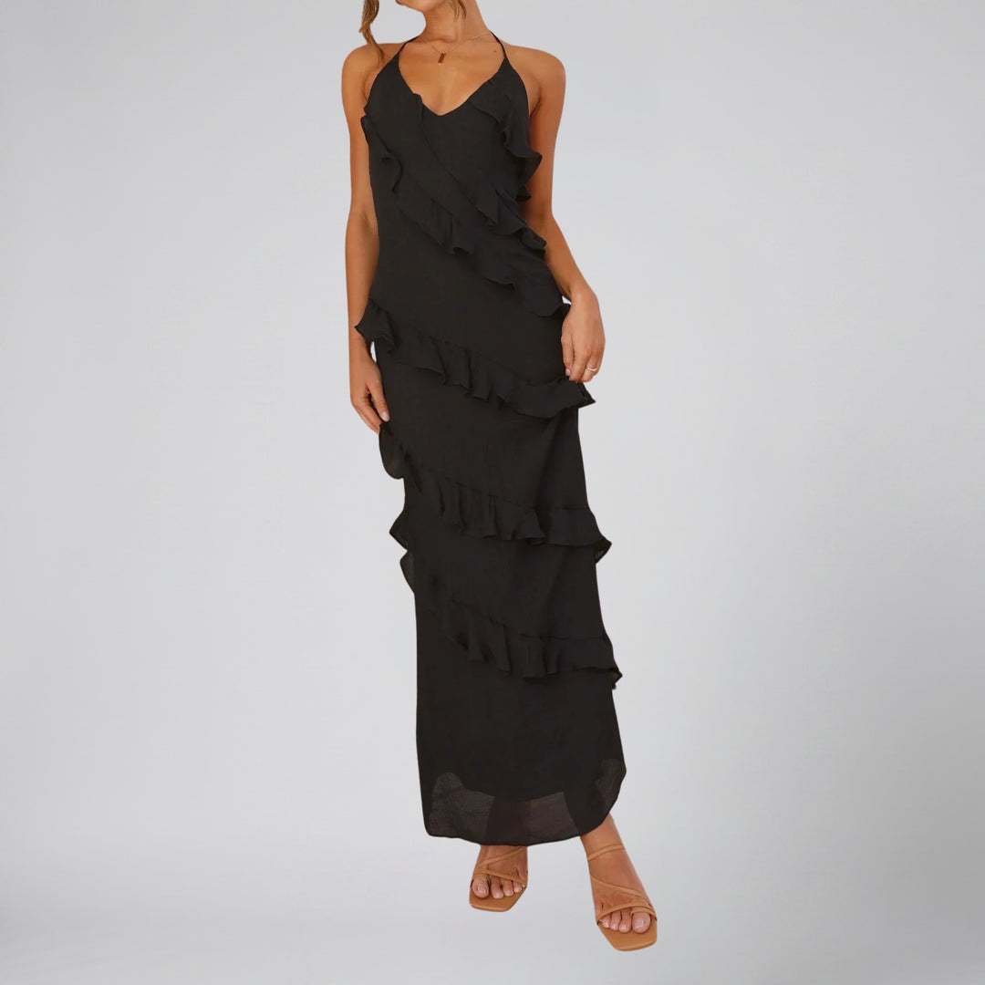 Women's Maxi Dress – Tiered Ruffle Summer Style