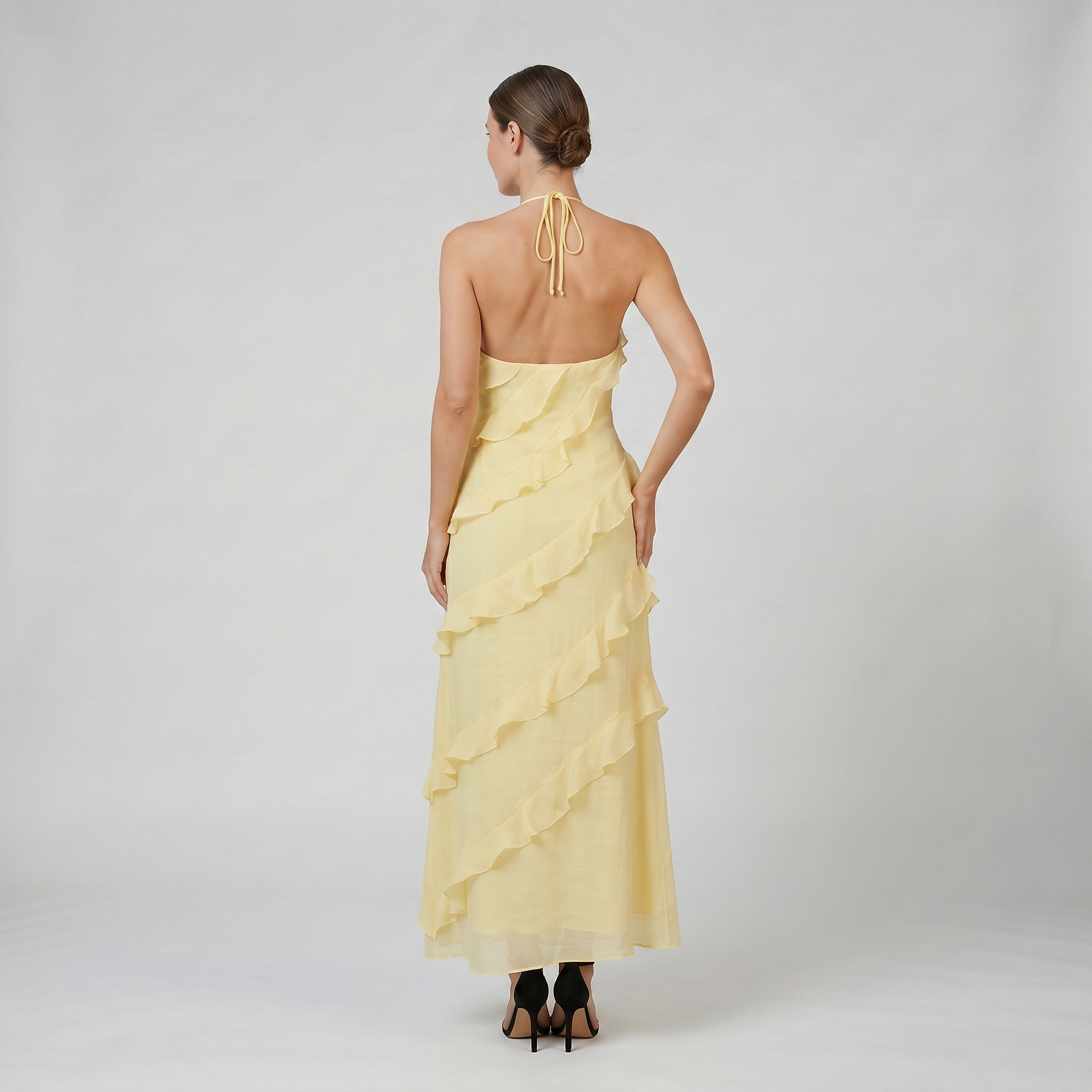 Women’s Tiered Ruffle Maxi Dress | Celestiella