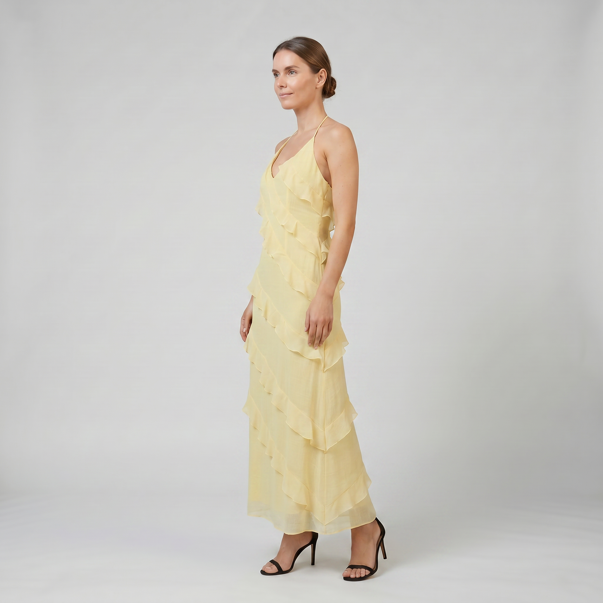 Women’s Tiered Ruffle Maxi Dress | Celestiella