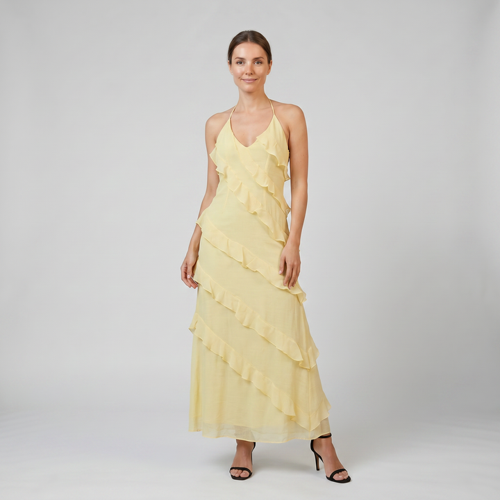 Women's Maxi Dress – Tiered Ruffle Summer Style