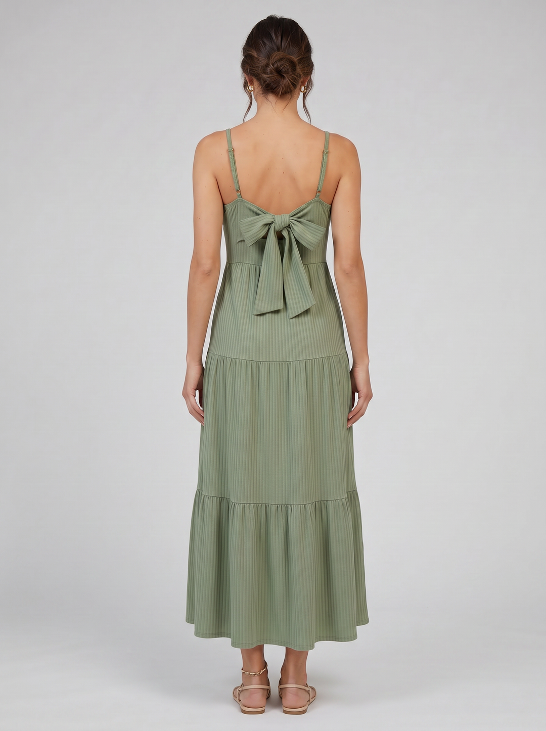 Women's Maxi Dress – Strap Tiered Boho Summer Style