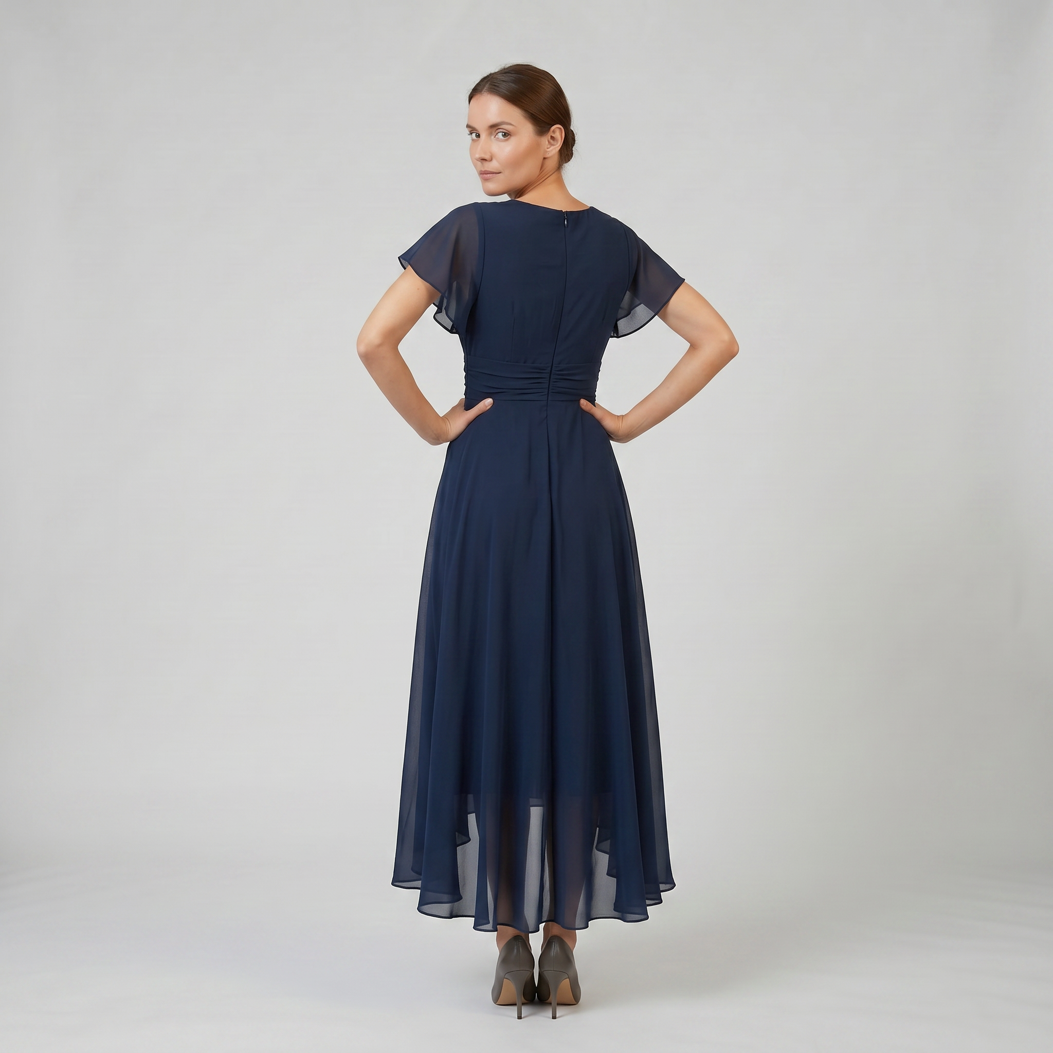 Women’s Chiffon High-Low Evening Dress | Celestiella