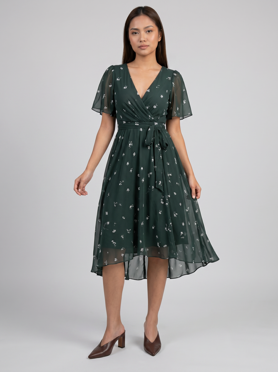 Women's V-Neck Summer Dress – Flowing Silhouette