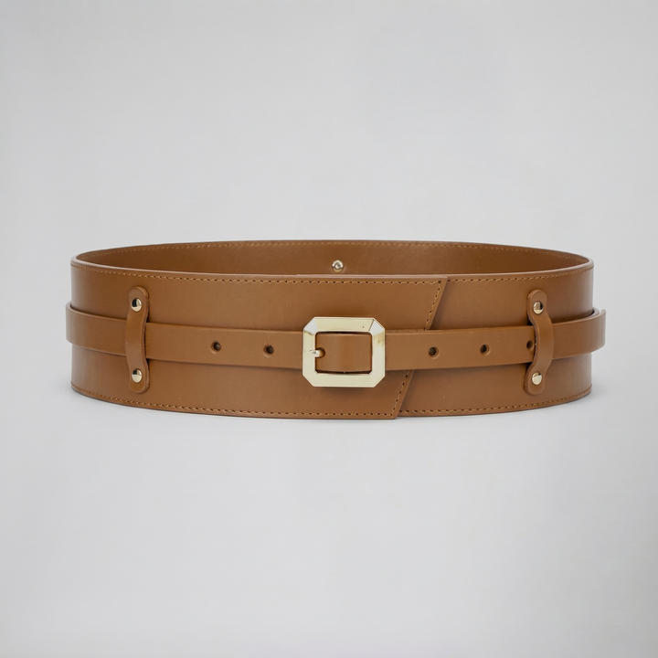 Women’s Wide Buckle Waist Cincher Belt | Celestiella