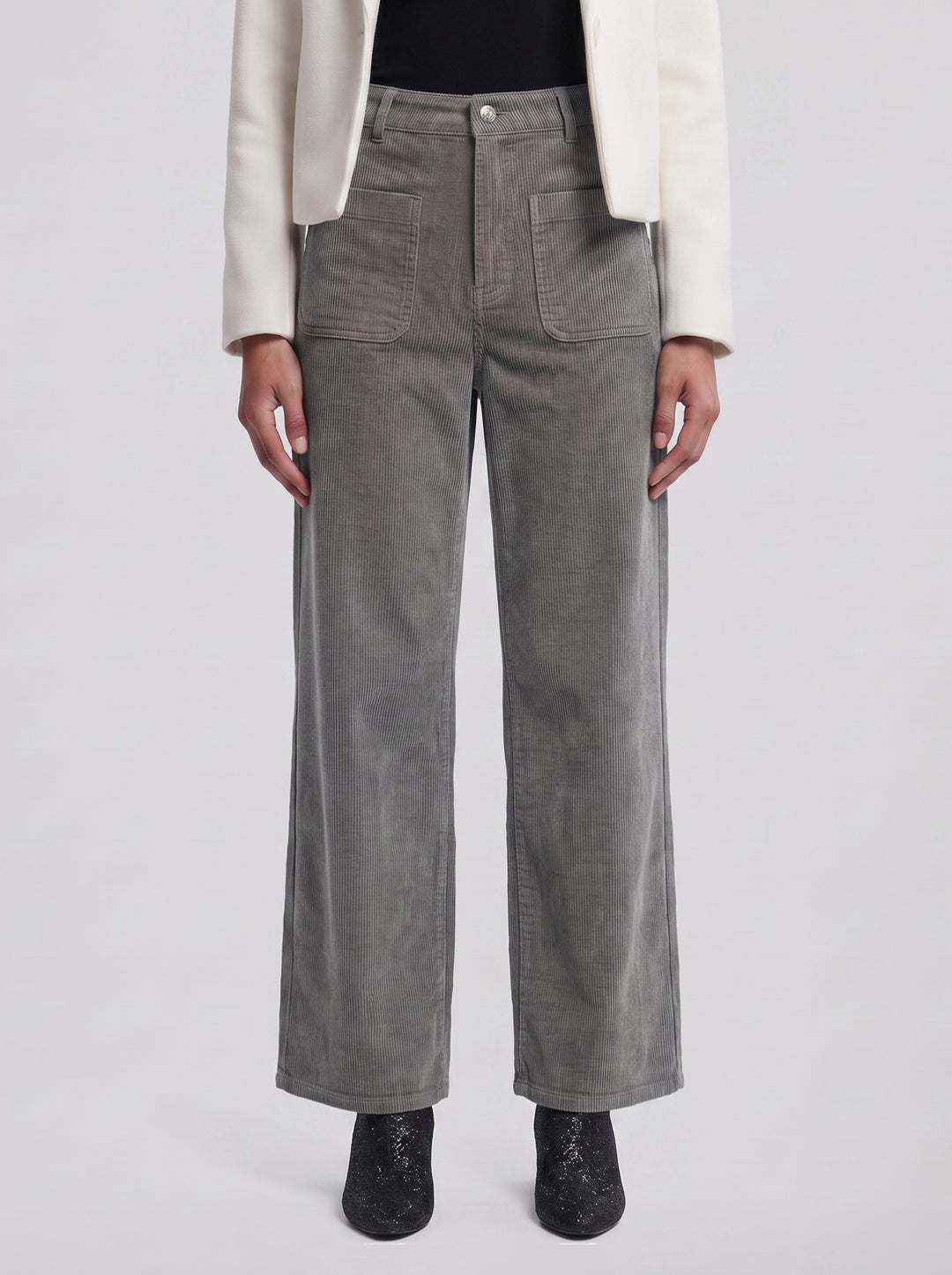 Women's Corduroy Trousers – Wide-Leg High-Waisted Trouser | Celestiella