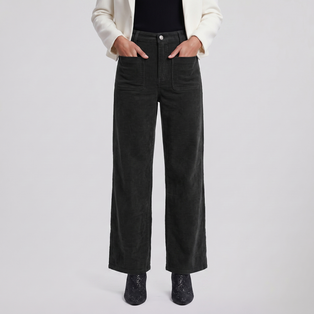 Women’s Wide-Leg Corduroy Trousers | Celestiella