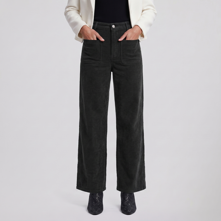 Women’s Wide-Leg Corduroy Trousers | Celestiella