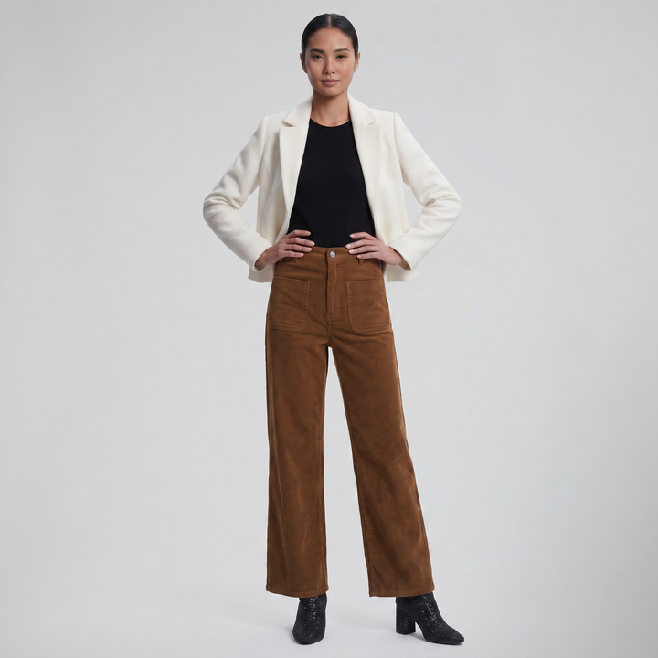 Women’s Wide-Leg Corduroy Trousers | Celestiella