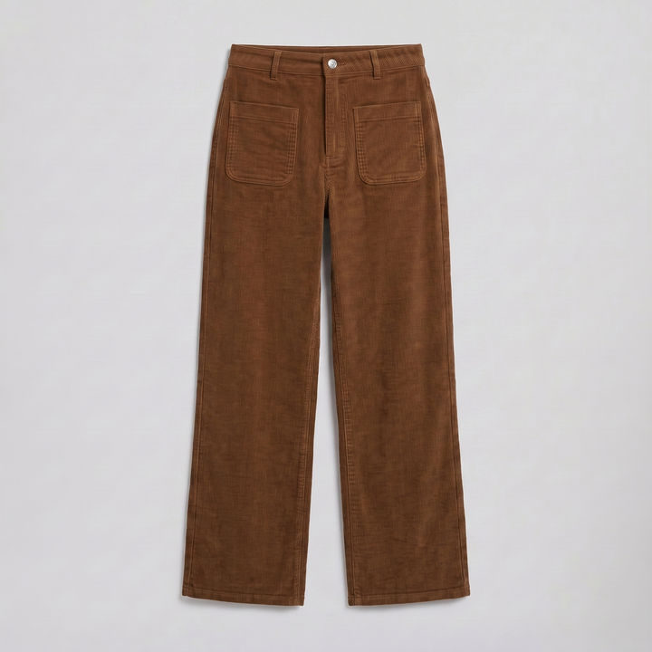 Women’s Wide-Leg Corduroy Trousers | Celestiella