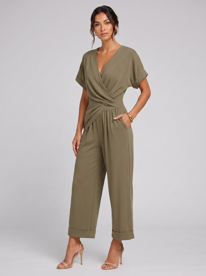 Women's Wrap-Front Co-Ord Set – Relaxed Summer Fit