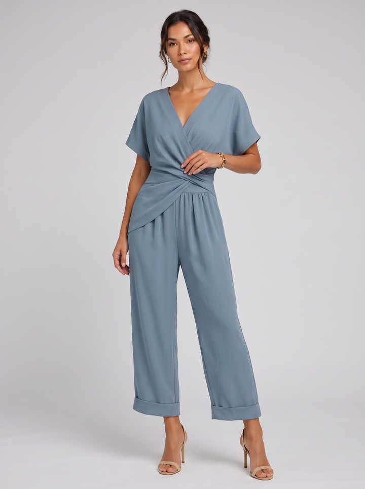Women's Wrap-Front Co-Ord Set – Relaxed Summer Fit