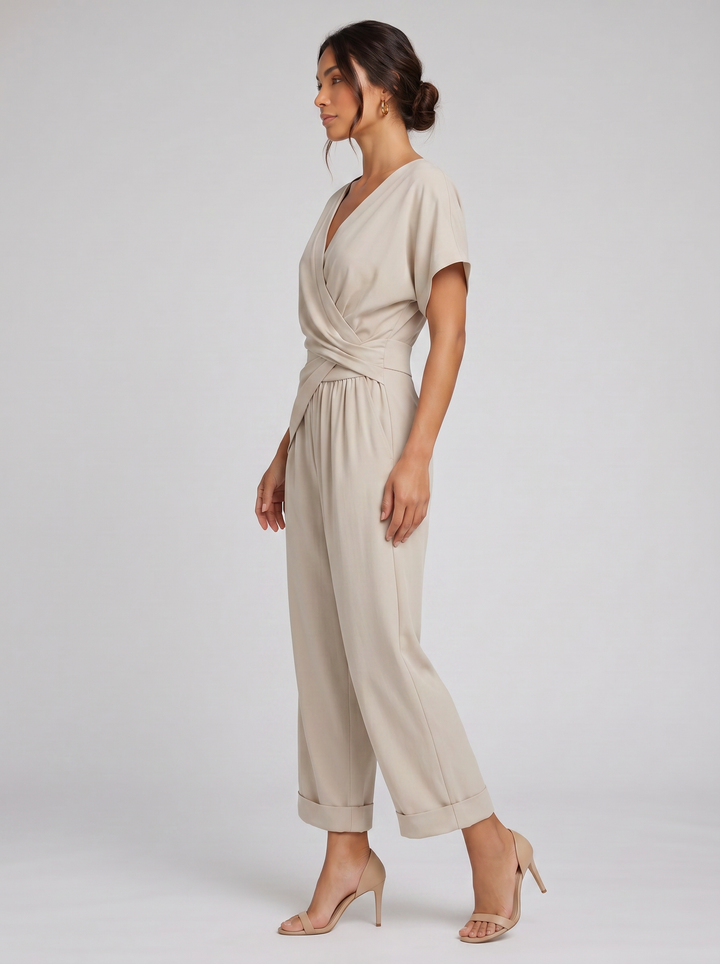Women's Wrap-Front Co-Ord Set – Relaxed Summer Fit
